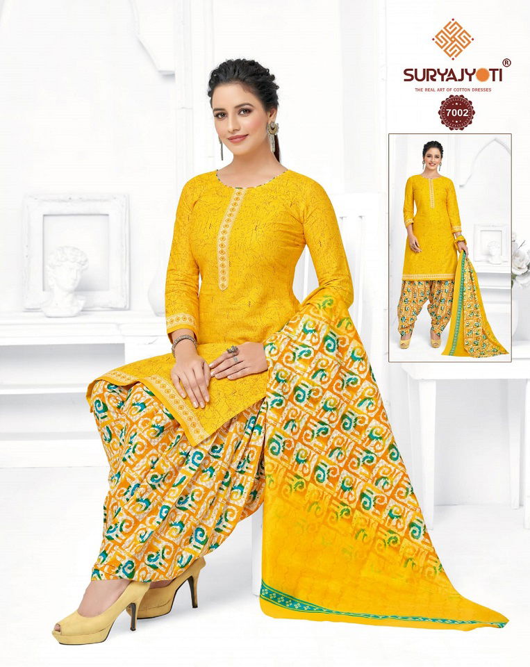 Suryajyoti Trendy Patiyala 7 Daily Wear Wholesale Dress Material Collection 